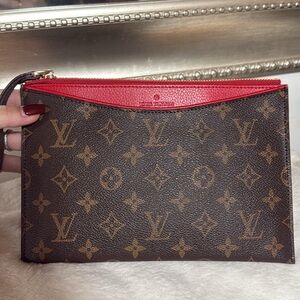 Louis Vuitton Red and Yellow Interior Clutch